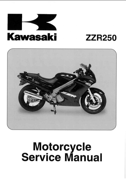 zzr250 サービスマニュアル　2004年式〜2007年 Инструкции по эксплуатации, обслуживанию и ремонту мотоциклов